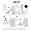 Clscea CO2 Diffuser for Aquarium Plant Mini CO2 Atomizer, U-Shaped-M