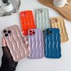 Caseative for iPhone 13 Pro Max Case,Water Ripple Pattern Curly Wave Frame Soft Phone Case (LPurple)