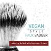 Anbbas 3IN1 Shaving Brush Set Synthetic Badger Hair with Stainless Steel Shaving Bowl,Black Acrylic Shaving Stand Holer for DE Razor Men Traditional Shave