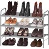 3-Tier Shoe Rack Storage Organizer, Grey