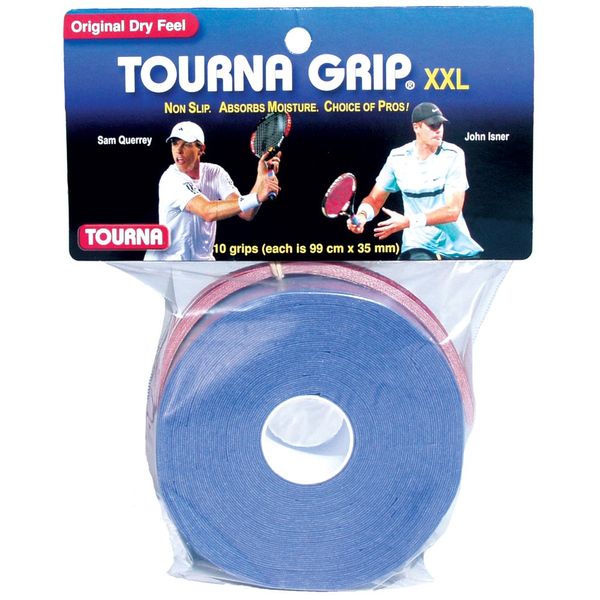 Tourna Grip, XXL, Dry Feel Tennis Grip (Pack of 10)