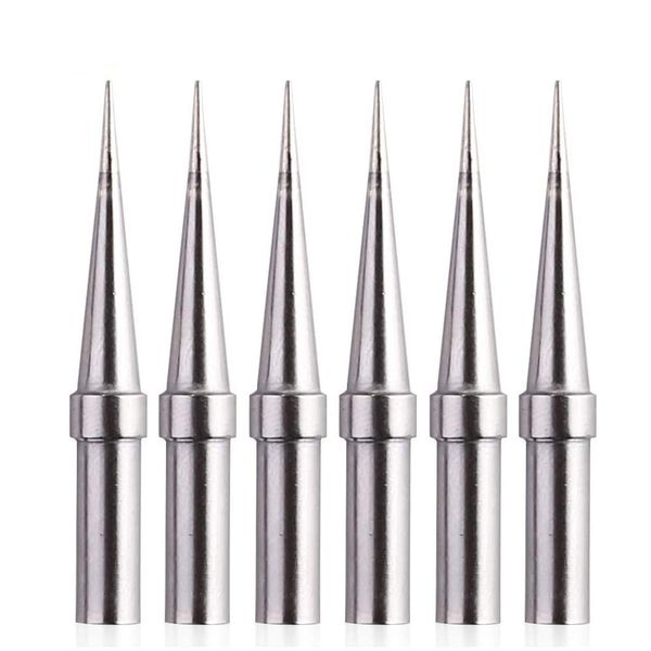 6pcs Replacement Tips Weller ET Soldering Iron Tips for WES51/50,WESD51,WE1010NA,PES51 / 50,LR21 ET Tip Series (6PCS-02)