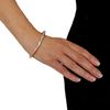 Solid Hammered Copper and 925 Silver Bracelet Cuff in a Gift Box
