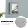 Bathroom Mirror Cabinet Wall Mounted Adjustable Shelf Medicine Grey