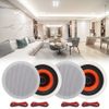4*Herdio 6.5" 600W Ceiling Speakers Wireless Bluetooth Home Kitchen Wall Speaker