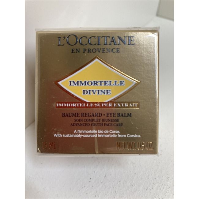 L'Occitane Immortelle Divine Eye Balm 0.5oz / Advanced Youth Face Care