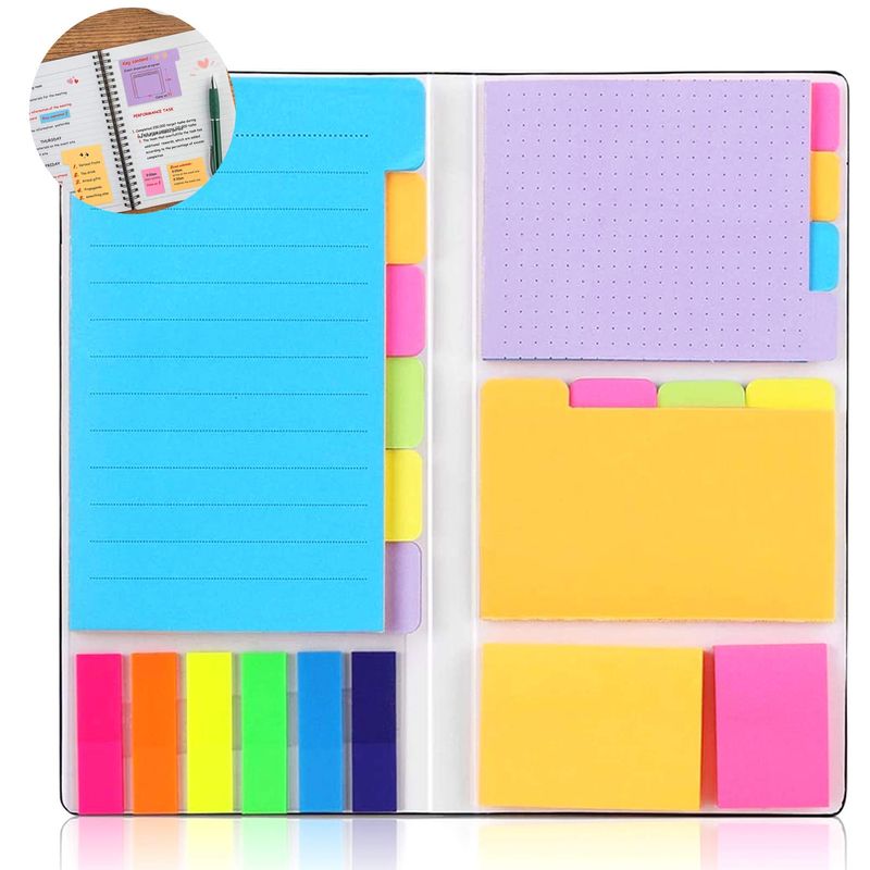 Sticky Notes Set, 406 Pieces Sticky Notes Small Paper, Page Marker ...