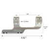 TACFUN Slim Offset Cantilever Picatinny Weaver Scope Mounts 1"/30mm W Inserts (Silver)
