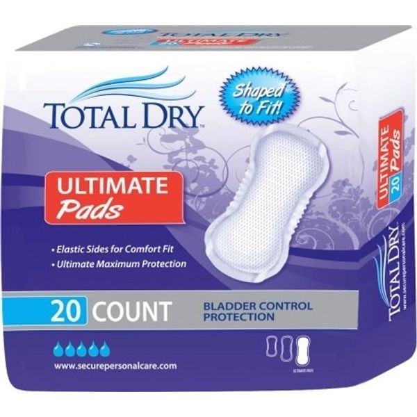 Secure Personal Care Products TotalDry Bladder Control Pad - SP1596CS - 180 Each / Case