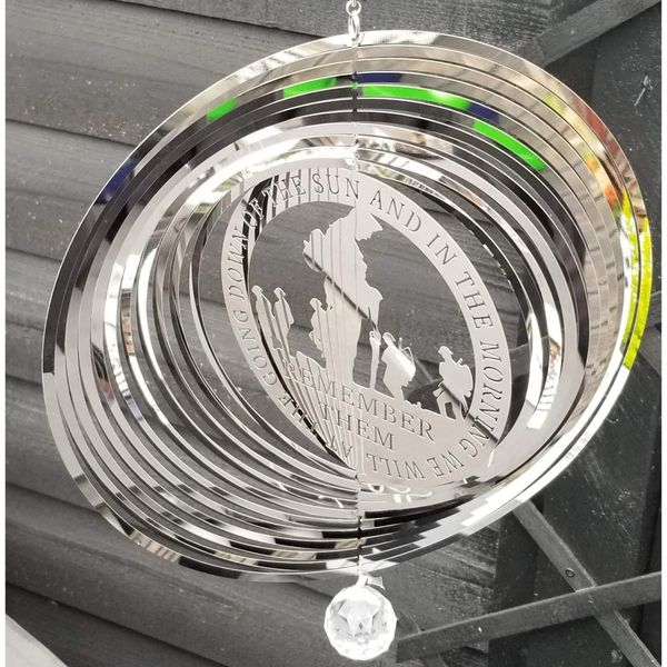 Stainless Steel Garden Wind Spinner For Home Or Garden - Remember Them