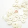 Trimz Assorted Shapes & Sizes White Plastic & Metal Button Pack 250g