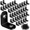 40PCS L Bracket Corner Brace Sets, Stainless Steel Corner Bracket, 90 Degree Rig