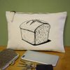 'Organic Bread' Canvas Clutch Bag/Accessory Case (CL00042318)