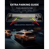 LARGER 12" 4K UHD Split Screen Mirror Dash Cam Camera 1080P Rear View 32TF