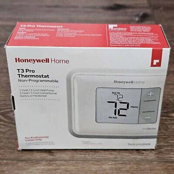 Honeywell Home TH3110U2008/U T3 Pro Non-Programmable Thermostat, 1 Heat / 1 Cool