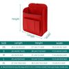 APSOONSELL Backpack Organizer Insert, Felt Bag Organizer for Backpack Rucksack Shoulder Bag Shaper Foldable, Red, XS