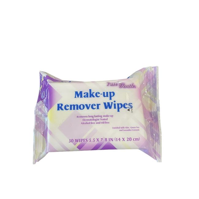 Pure'n Gentle Make-up Remover Wipes 30 Count