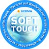 HERMA Document Wallet A7 with Zip, Waterproof Mini Zip Bag, Lockable Plastic Document Folder with Zip, Semi-Transparent, 14 x 10 cm, Blue