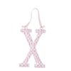 Mud Pie Summer Fun Girl Nursery Decor Small Tin Letter Initial (Letter X Patterned)