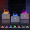 250ml USB Air Humidifier Essential Oil Aroma Diffuser 3D Flame Mist Home Decor
