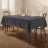Home Direct Extra Large Rectangular Fabric Tablecloth 150x300cm 59"x118" Grey Dark