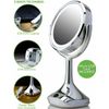 Ovente Tabletop Makeup Mirror 6 Inch with 1X5X Magnification LED Lights MMT06