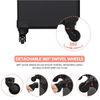 Rolling Cosmetic Case Professional Makeup Train Case 4 in 1 Trolley Makeup Case