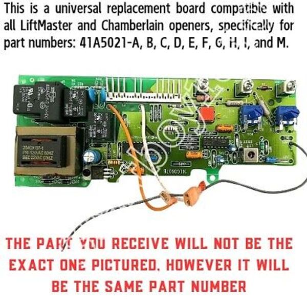 Chamberlain Circuit Board 41A5021-C 41A5021-D 41A5021-E 41A5021-F 41A5021-I