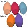 5x Pk Latex Free Makeup Blender Teardrop Foundation Puff Base Applicator Sponge