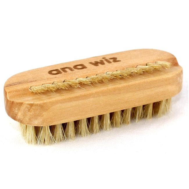 Wooden Nail Brush, Natural Bristle