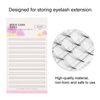 Eyelash Storage Cards, 10 Piece Lash Tile with Sticky Strips for Eyelash Extension, Lash Tray with Double Sided Lash Tape, Accessories for Lashes