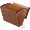 Pendaflex 01365 Leather-Look Index Expanding File With Elastic Cord