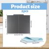 Folding Silicone Draining Mat, Draining Board Mats, Flexible Dish Rack Mat for Countertop, Grey