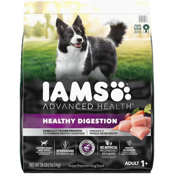 Iams Advanced Health Healthy Digestion Chicken And Whole Grain Recipe Dry Dog Fo