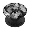 Cool Abstract Black, White & Grey Leaf Geometric Effect PopSockets Adhesive PopGrip