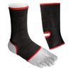 Ankle support Elasticated Ankle protector Ankle protection Black Pair (XL)