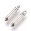 Bullet Charm 01 Antique Silver 2 Pieces Accessory Parts Charm