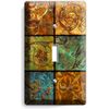 ITALIAN PATCHWORK TILES PATTERN PRINT SINGLE LIGHT SWITCH WALL PLATE ROOM HD ART