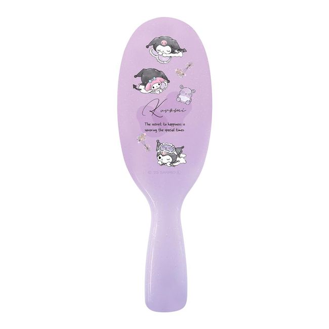 Tees Factory SR-5537713FK Smooth Hair Brush with Handle, Fluffy, Chromi, 6.1 x W 2.0 x D 1.2 inches (15.5 x 5 x 3 cm)