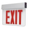 LED Edge Exit Sign Battery Power Back-Up, 120-277V, Universal, Fire Safety