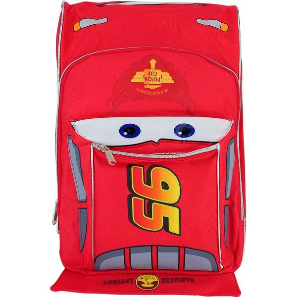 Pixar Cars Lightning McQueen Shape 16 inch Large School Backpack