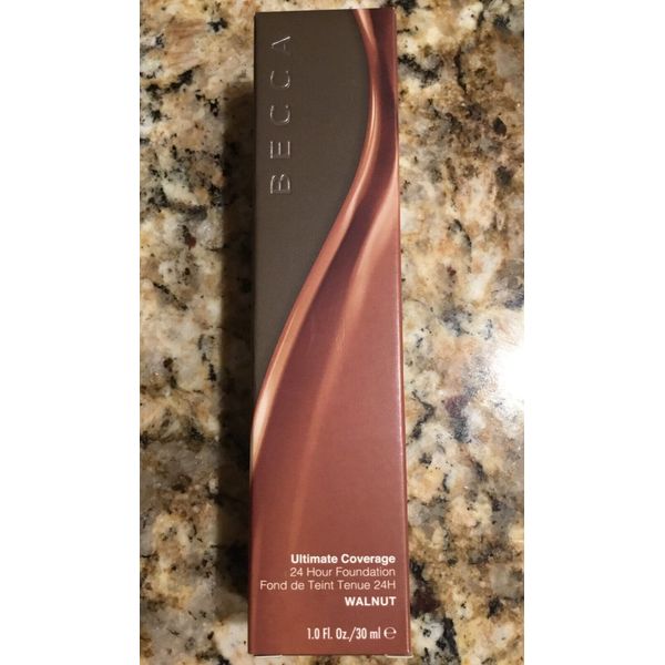 BECCA~Ultimate Coverage24 Hour Foundation~Walnut~1 fl oz~New in Box