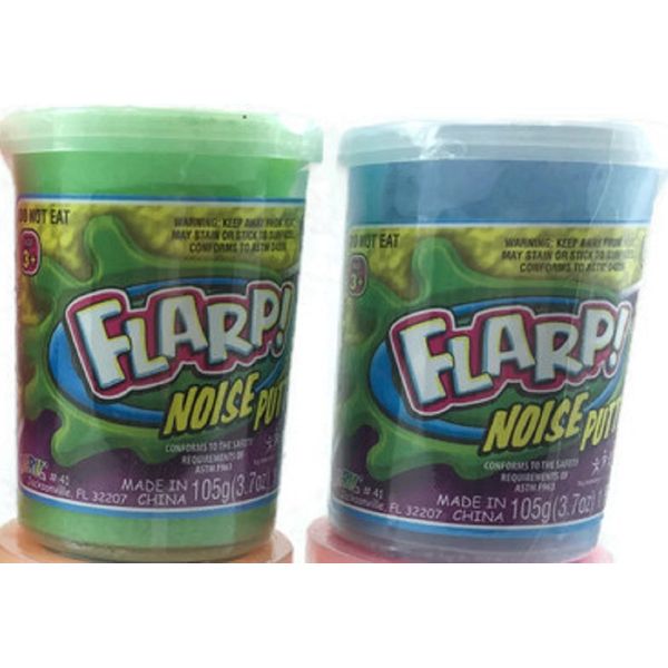 JA-RU Flarp Noise Fart Putty (Pack of 2) Plus 1 Bouncy Ball Fart Noise Maker Slime | Item #10041-2A