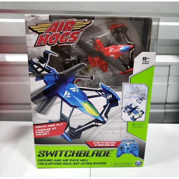 RARE! Air Hogs RC Helicopter SWITCHBLADE Red R/C Car Free Shipping NEW