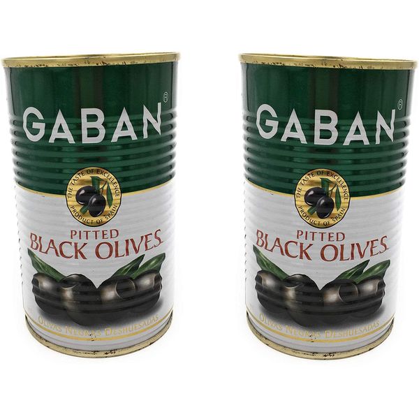 GABAN Black Olive (Seeds), 6.0 oz (170 g) x 2 Bottles