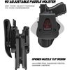 ANOLE Level 2 OWB Paddle Holster Fits Ruger Max 9 Springfield hellcat Multi Guns