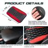 Black Red Splicing Memory Foam Armrest Cushion Leather Middle Console Protector