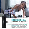 Movo Wireless Mini DI DUO Dual Lightning Wireless Lavalier Microphone for iPhone