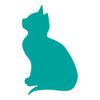 azutura Kitten Cat Animals Pets Wall Sticker Pack Turquoise