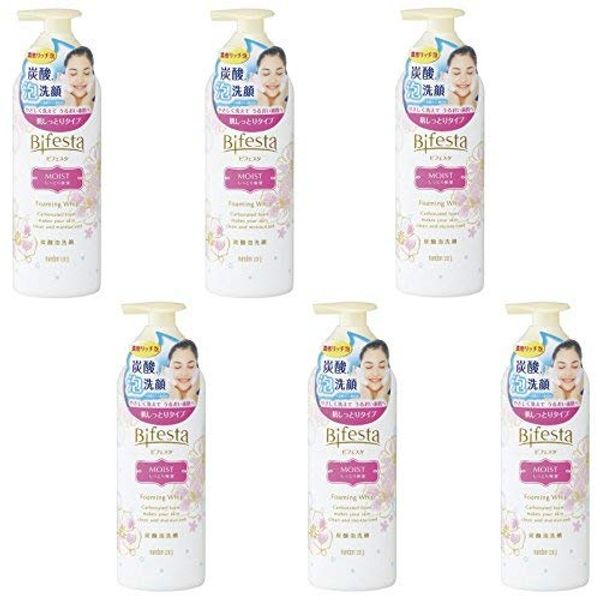 Bifesta Foaming Face Wash, Moist, 6.3 oz (180 g) x 6 Packs